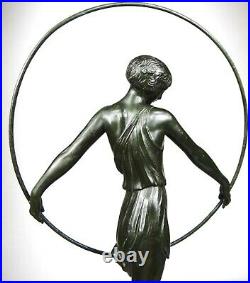 1920/1930 Fayral P Le Faguays M Le Verrier Gr Statue Sculpture Art Deco Harmonie