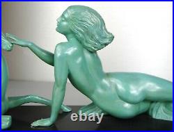 1920/1930 Fayral P Le Faguays Max Le Verrier Statue Sculpture Art Deco Seduction