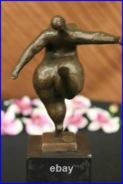 Abstrait Art Moderne Femme Bronze Sculpture Signé Milo Figurine Statue Solde