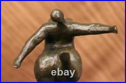 Abstrait Art Moderne Femme Bronze Sculpture Signé Milo Figurine Statue Solde