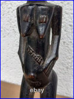 Africain statue tribal Afrique art Baoulé Côte d'Ivoire African sculpture