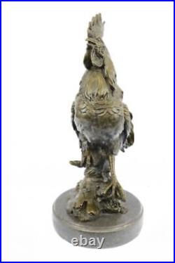 Ancien Fonte Bronze Coq Statue / Figurine Vienne Autriche Sculpture Art Déco