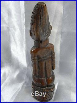 Ancienne Sculpture Statue Maternite Art Africain Oceanie Culte Fertilite