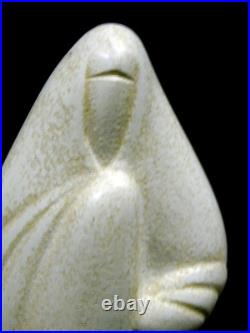 Ancienne Statue Art Deco Eramique Sculpture Religieuse Vierge Serie Limitee N 26