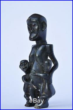 Ancienne statue Afrique Maternité Bronze old african art sculpture dogon