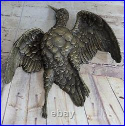 Animal Oiseau Bronze Art Ornement Sur Mural Statue Sculpture Sauvage