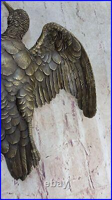 Animal Oiseau Bronze Art Ornement Sur Mural Statue Sculpture Sauvage