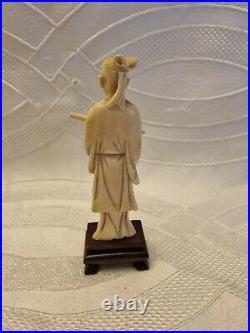 Antiquite Sculpture Personnage Asiatique Matiere Noble Art Asie Asiatique