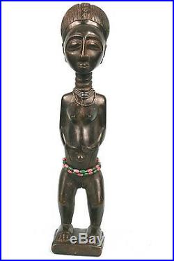 Art Africain Ancienne Figure d'Ancêtre Agni Anyi Côte d'ivoire 35 Cms ++++