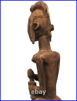 Art Africain Arts Premiers Primitif Ancienne Maternité Dogon 59,5 Cms ++++++