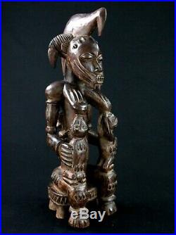 Art Africain Arts Premiers Superbe Statue Maternité Senoufo Senufo 46 Cms