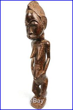 Art Africain Epoux Mystique Blolo Bian Baoulé Sérénité Extrême 43 Cms