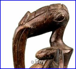 Art Africain Tribal Ancien Calao Senoufo Senufo African Bird 25,5 Cms ++++
