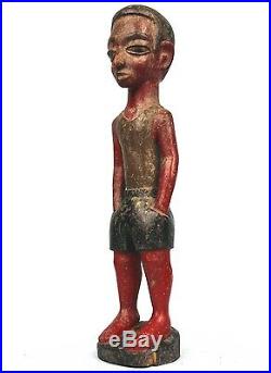 Art Africain Tribal Ancien Colon Baoulé Tenue Décontractée 26,5 Cms +++++