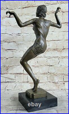 Art Déco Bronze Charleston Dancer Figurine Par Chiparus Sculpture Statue