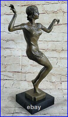 Art Déco Bronze Charleston Dancer Figurine Par Chiparus Sculpture Statue