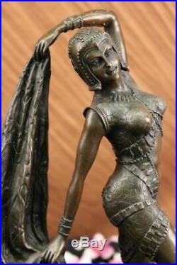 Art Déco Chiparus Érotique Danseuse Bronze Sculpture Statue Chaud Fonte Marbre