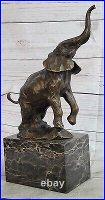 Art Faune Éléphant Par Milo Bronze Fonte Sculpture Statue Figurine