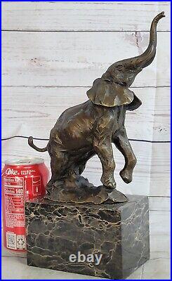 Art Faune Éléphant Par Milo Bronze Fonte Sculpture Statue Figurine