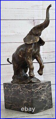 Art Faune Éléphant Par Milo Bronze Fonte Sculpture Statue Figurine