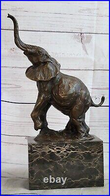 Art Faune Éléphant Par Milo Bronze Fonte Sculpture Statue Figurine