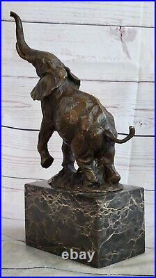 Art Faune Éléphant Par Milo Bronze Fonte Sculpture Statue Figurine