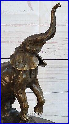 Art Faune Éléphant Par Milo Bronze Fonte Sculpture Statue Figurine