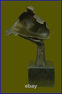 Art Moderne Repos Fille Bronze Buste Statue Sculpture Figurine Cadeau Signé Dali