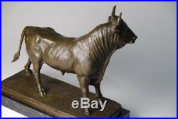 Art animalier, taureau de I. Bonheur- bronze de grande taille