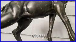 Art déco sculpture statue cerf élan style Louis Albert Carvin sur marbre
