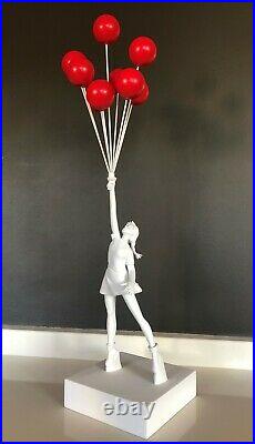 BANKSY Flying Balloons Girl collectible Statue Street Art Sculpture