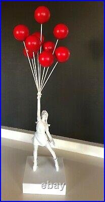 BANKSY Flying Balloons Girl collectible Statue Street Art Sculpture