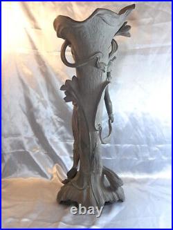 Bernhard Bloch Antique Grand Vase Sculpture Art Nouveau Statue Terre Cuite