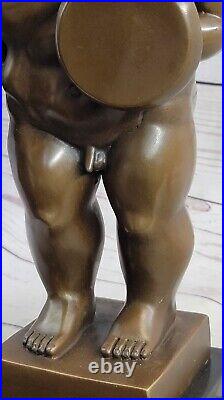 Botero Moderne Art Déco Romain Grec Spartiate Warrior Sculpture Statue Nu Figure