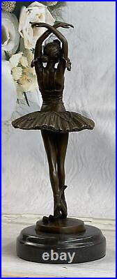 Bronze Artisanal Art Sculpture Prima Ballerine Danseuse Ballet Statue Métal Art