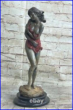 Bronze Chair Femme Fille Modèle Érotique Sculpture Liquidation Art Statue Marbre
