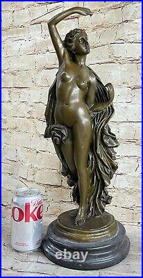 Bronze Chair Femme Modèle Érotique Sculpture Clôture Art Statue Marbre Figurine