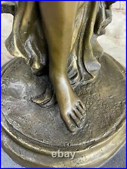 Bronze Chair Femme Modèle Érotique Sculpture Clôture Art Statue Marbre Figurine