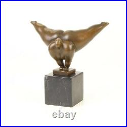 Bronze Moderne Marbre Art Deco Statue Sculpture Femme Danseuse Abstrait DSKF-36