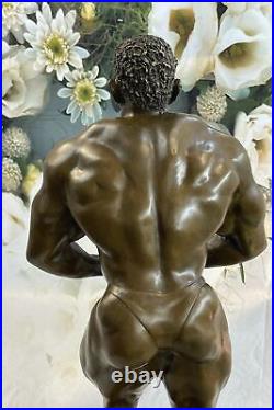 Bronze Sculpture Affaire Abstrait Musculaire Art Moderne Nu Homme Statue