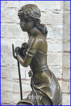 Bronze Sculpture Affaire Dreaming Par Auguste Moreau Art Déco Nouveau Statue