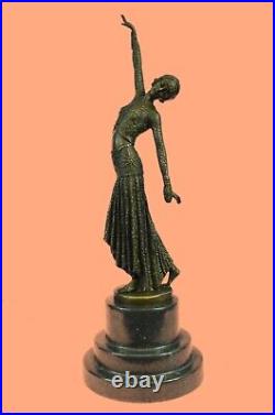 Bronze Sculpture D. H. Art Déco Égyptien Danc Statue Figurine Deal