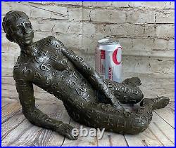 Bronze Sculpture Par Dali Surréaliste Abstrait Art Moderne Fille Danseuse Statue