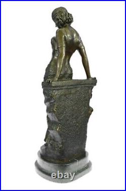 Bronze Sculpture Statue Fin Rare Français Figurine Art Déco / Nouveau Affaire