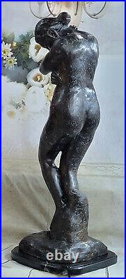 Bronze Sculpture Statue Signée Rodin Abstrait Art Moderne Femelle Chair Torse
