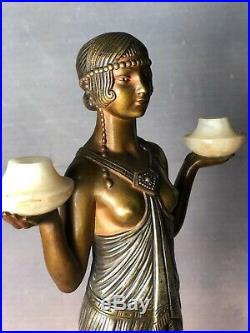 Bronze femme Art déco de Joseph Emmanuel Cormier (1889-1950)