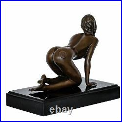Bronze femme érotisme art sculpture antique figurine 21cm