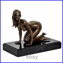 Bronze femme érotisme art sculpture antique figurine 21cm