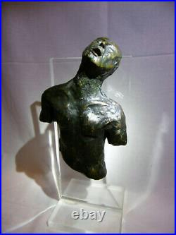Buste Art Comtemporain Bronze monté sur Pléxiglass signé PICHON E. A