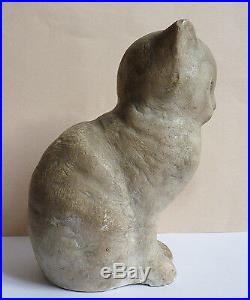 CHAT chaton statue statuette de Félix FEVOLA (1882-1953) Art Deco vers 1930 cat